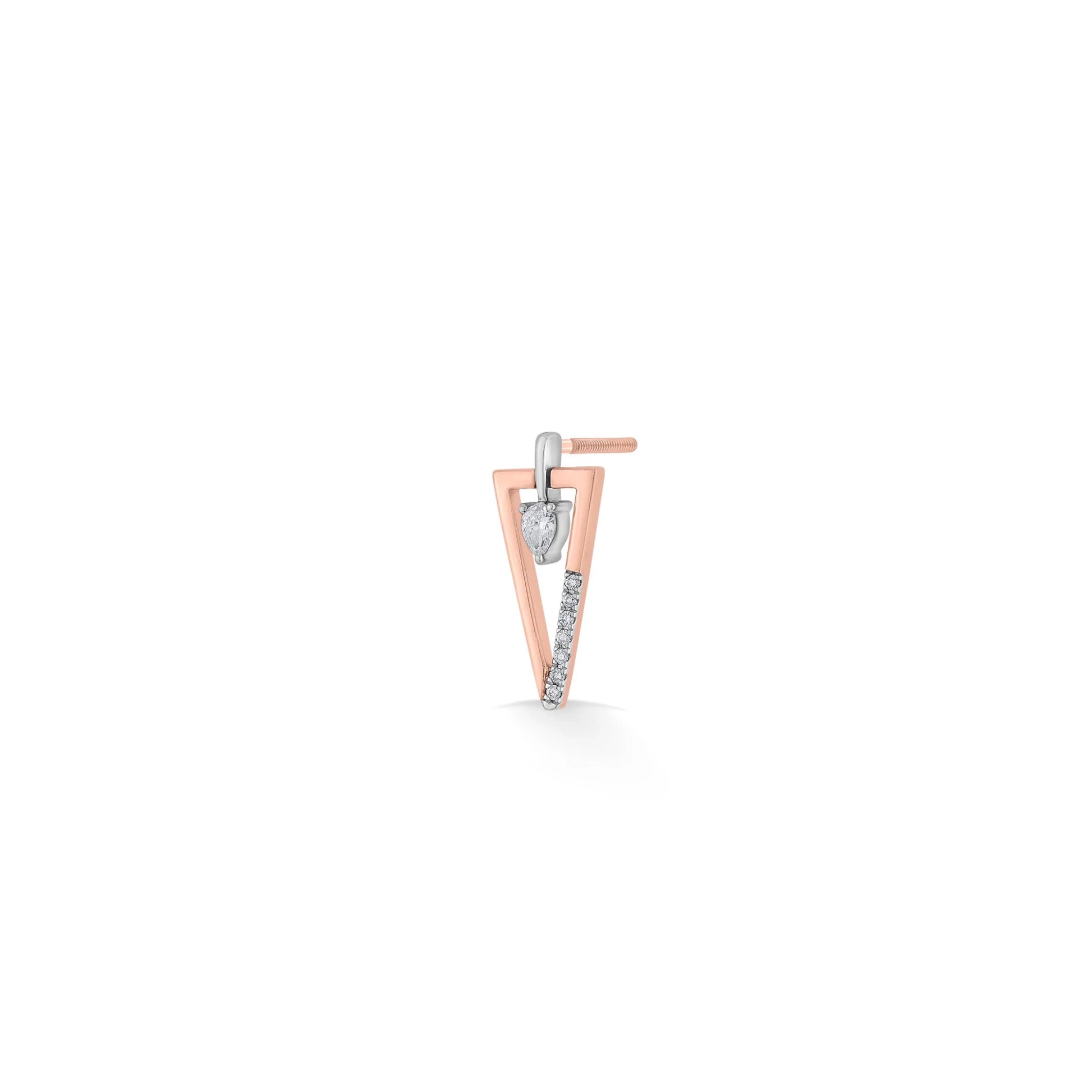 Seven Up Trigonal Earrings - Zen Diamond India