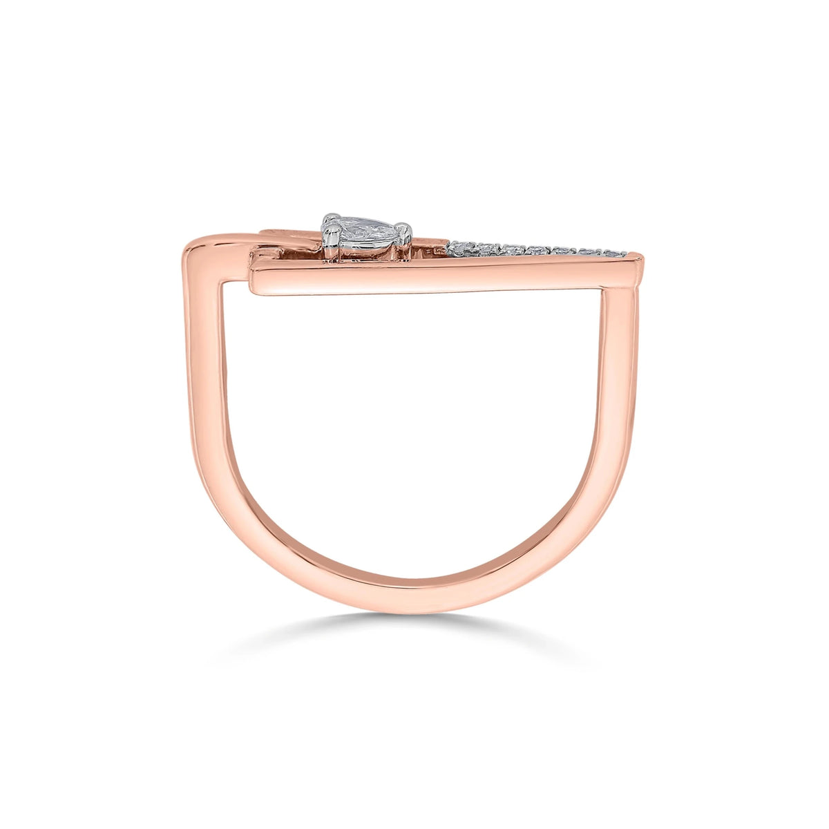Seven Up Trigonal Ring - Zen Diamond India
