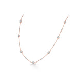 Rosé Orbit Diamond Whisper Necklace - Zen Diamond India