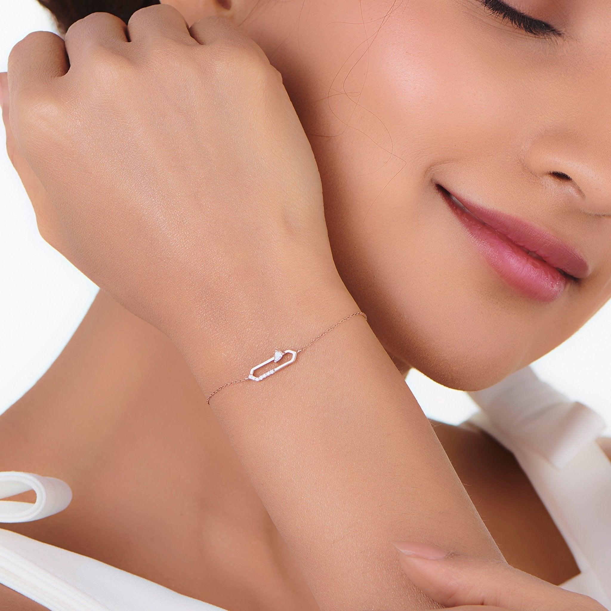 Seven Up Hexagonal Bracelet