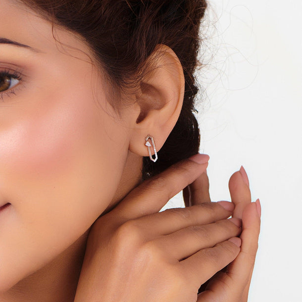 Seven Up Hexagonal Earring