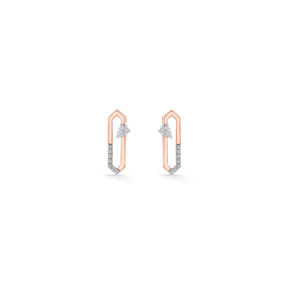 Seven Up Hexagonal Earring - Zen Diamond India
