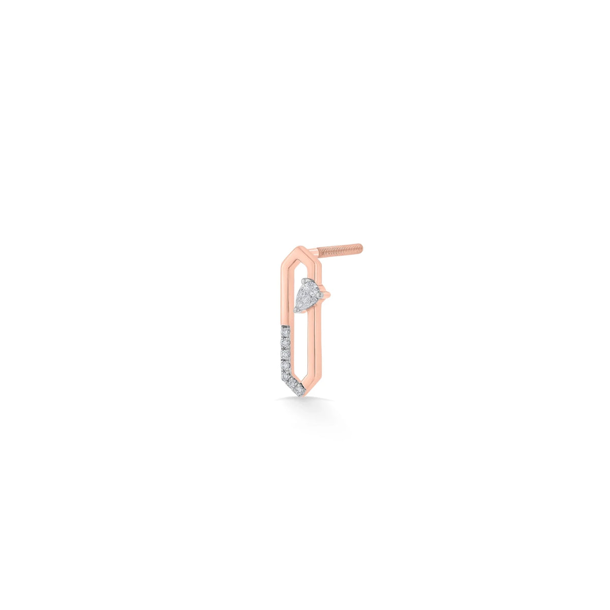 Seven Up Hexagonal Earring - Zen Diamond India