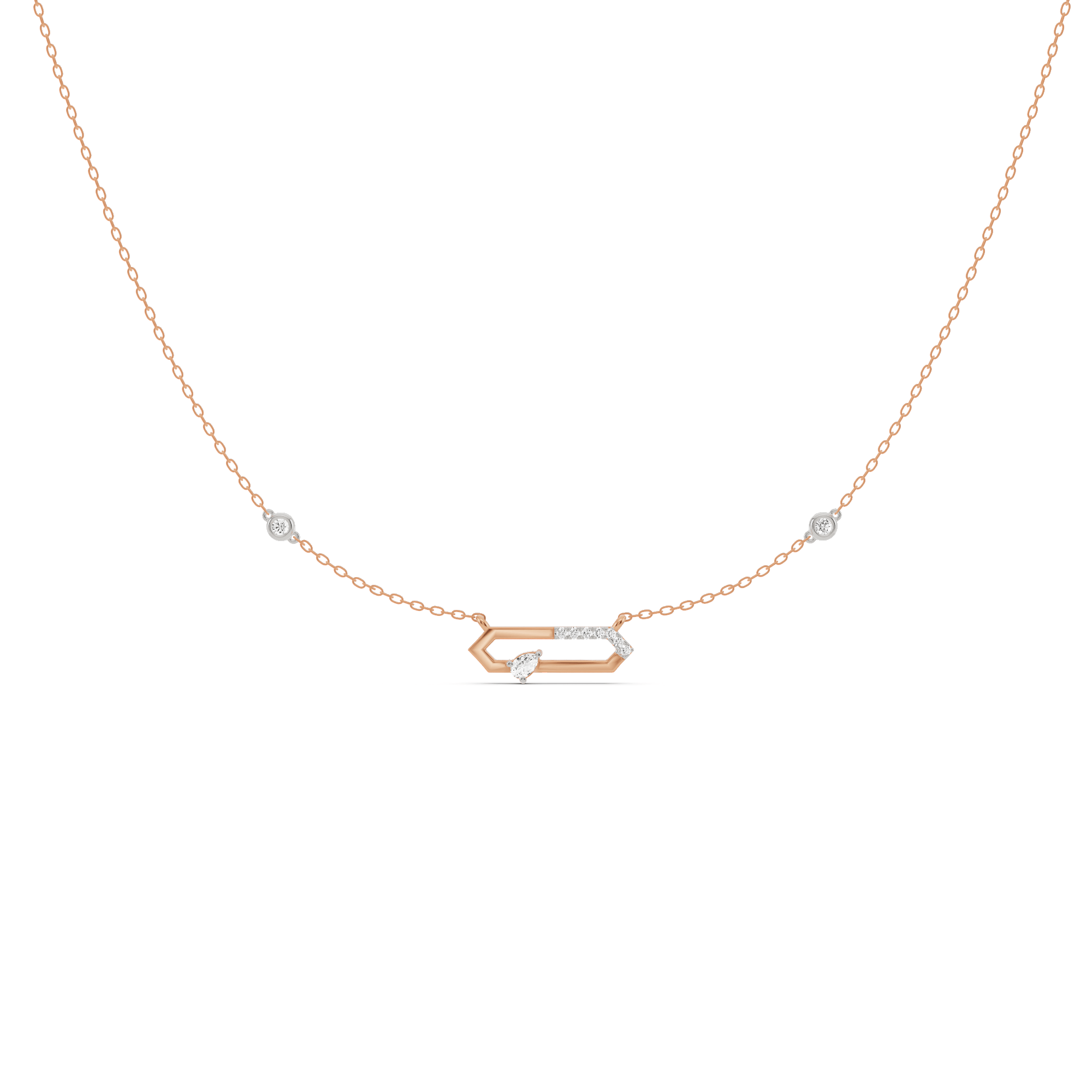Seven Up Hexagonal Pendant - Zen Diamond India