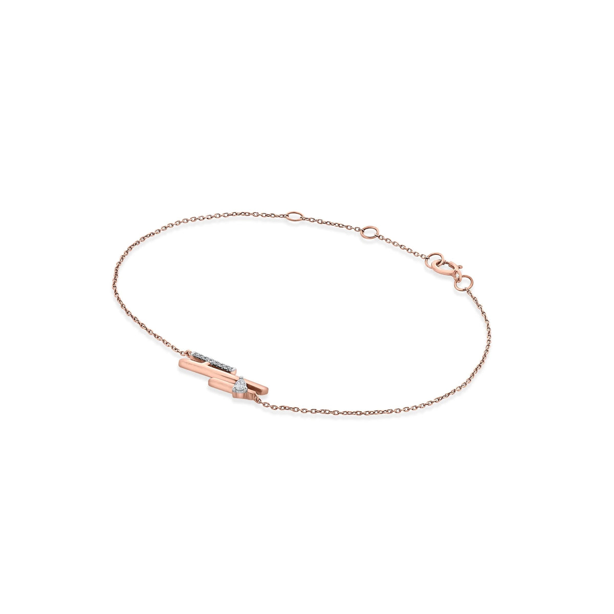 Seven Up Tri Bar Bracelet - Zen Diamond India