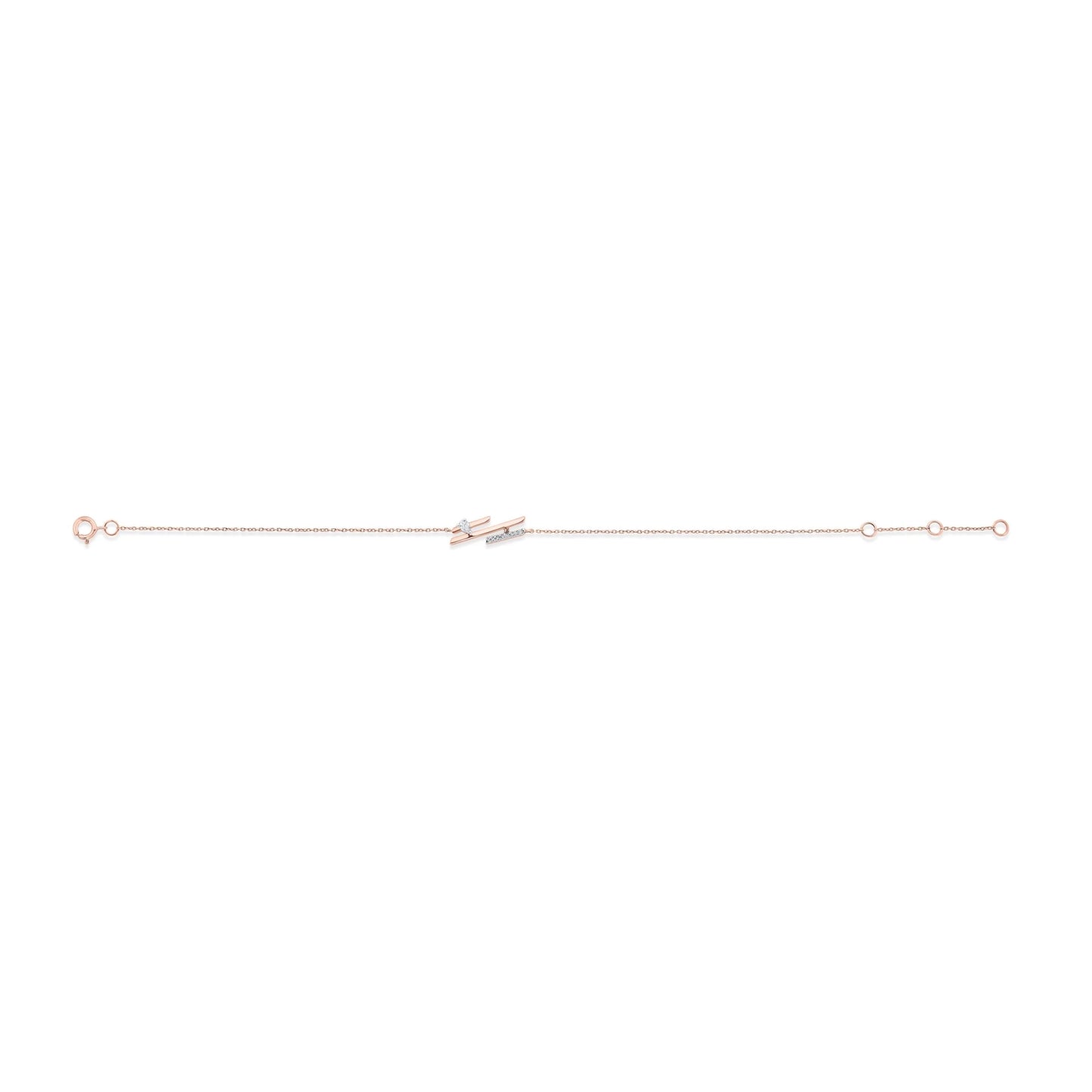 Seven Up Tri Bar Bracelet - Zen Diamond India