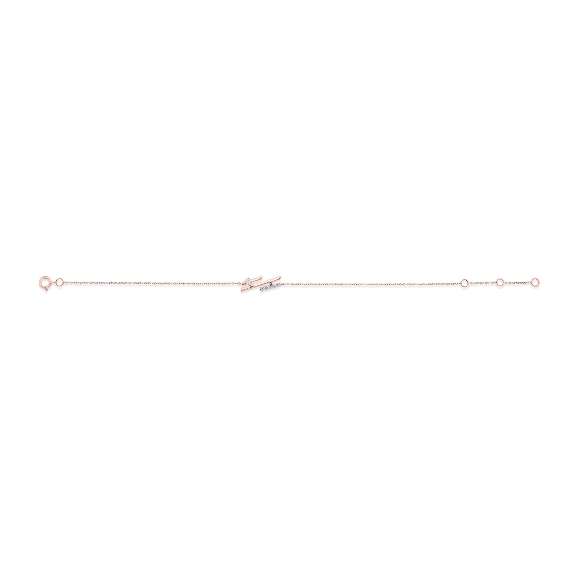 Seven Up Tri Bar Bracelet - Zen Diamond India