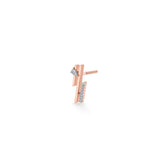 Seven Up Tri bar Earring - Zen Diamond India