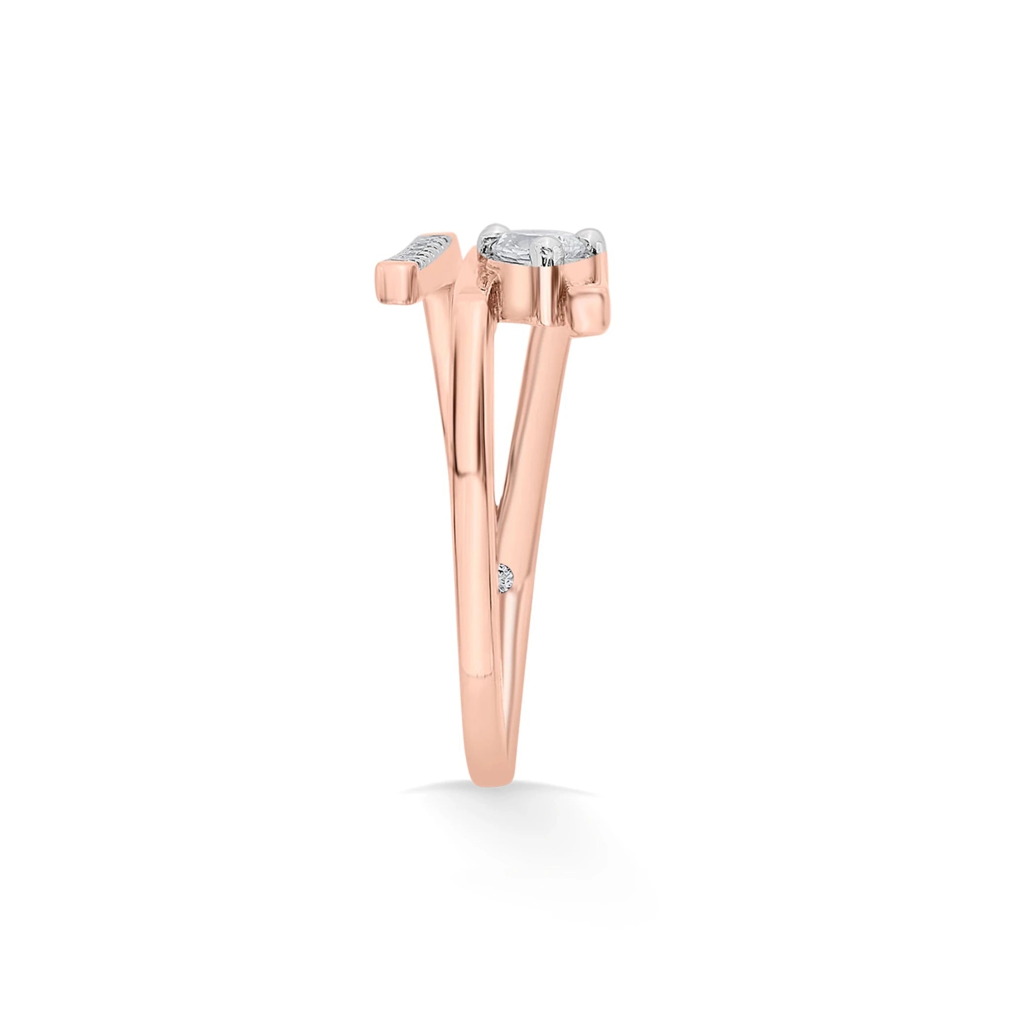 Seven Up Tri bar Ring - Zen Diamond India