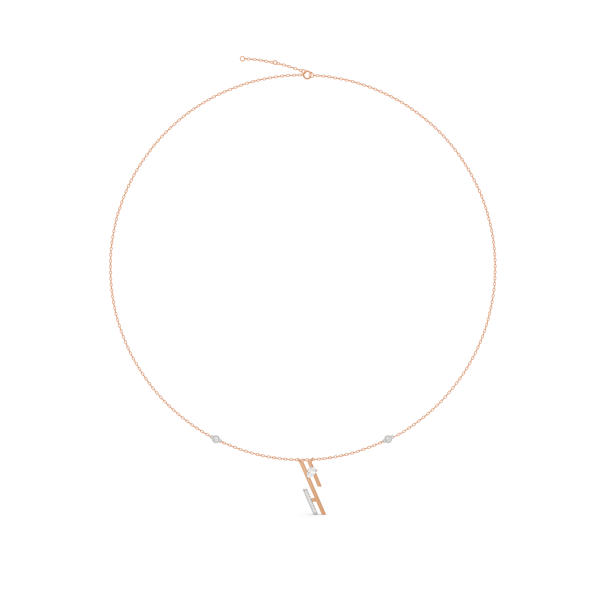 Seven Up Tri bar Pendant - Zen Diamond India