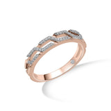 Cuban Grid Glimmer Ring