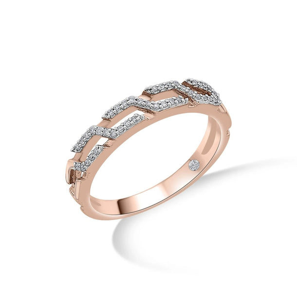 Cuban Grid Glimmer Ring