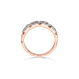 Cuban Grid Glimmer Ring