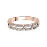 Cuban Grid Glimmer Ring