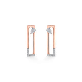 Seven Up Rectilinear Earrings - Zen Diamond India
