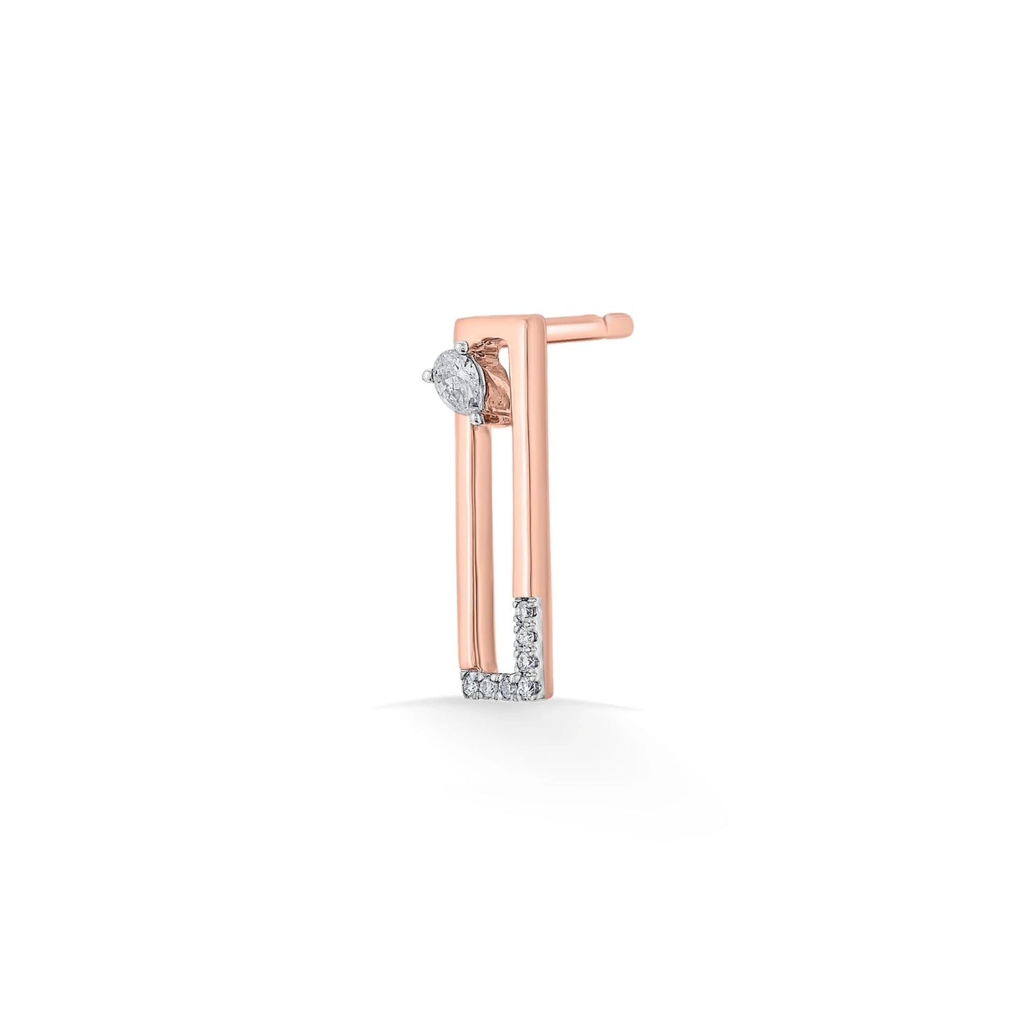 Seven Up Rectilinear Earrings - Zen Diamond India