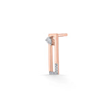 Seven Up Rectilinear Earrings - Zen Diamond India