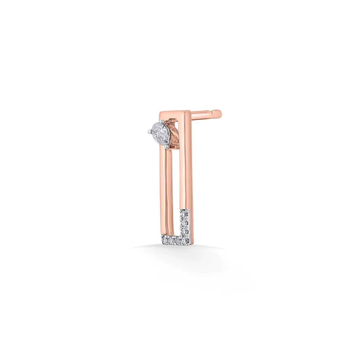 Seven Up Rectilinear Earrings - Zen Diamond India