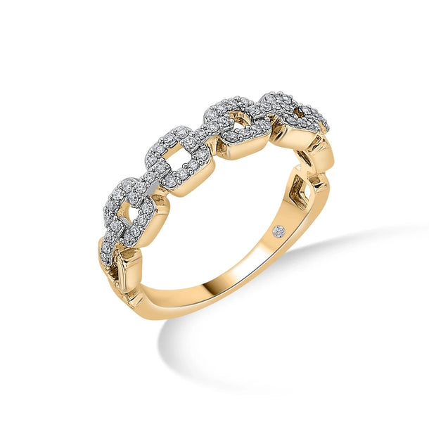 Golden Link Luxe Cuban Ring
