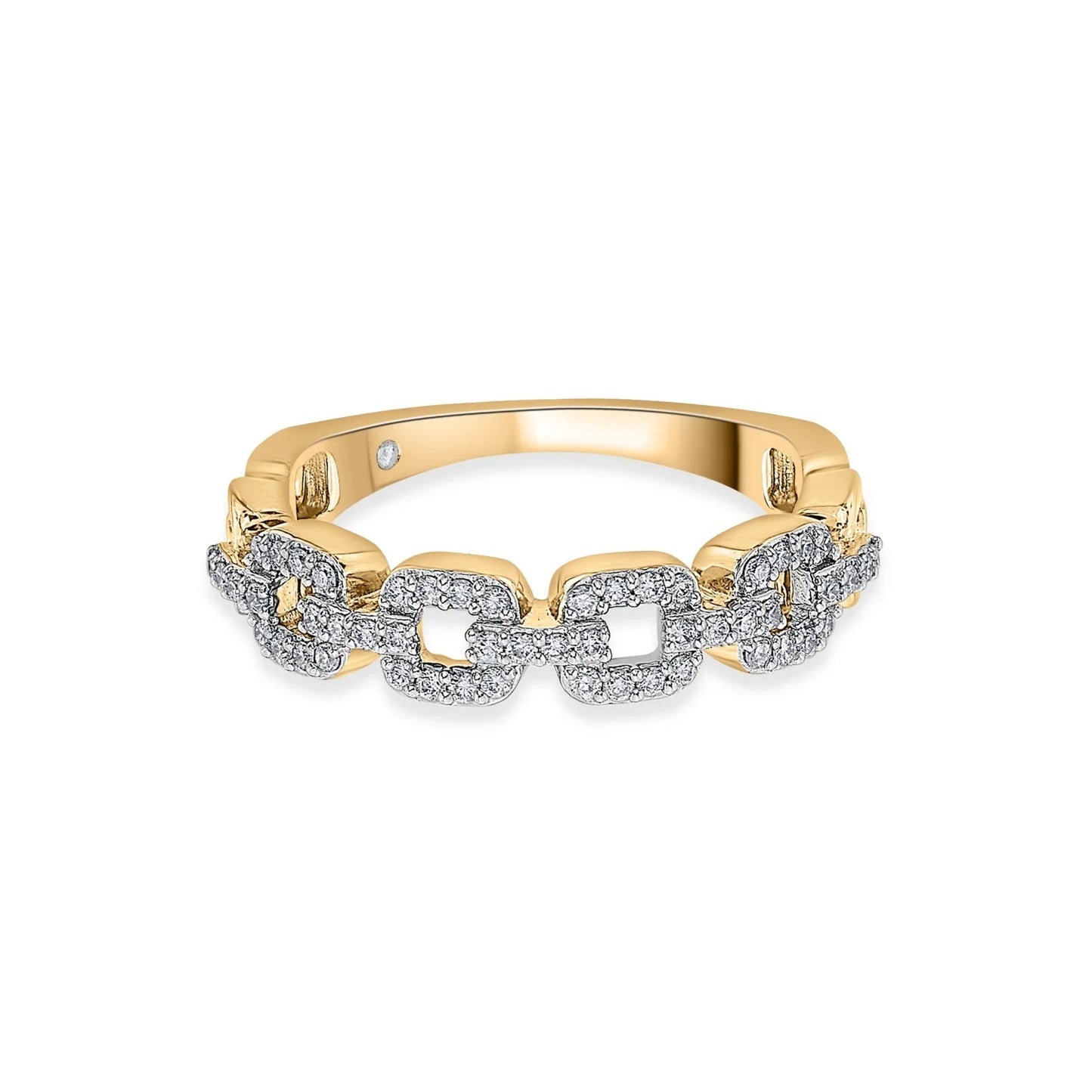 Golden Link Luxe Cuban Ring