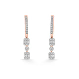 Classic Dual Rectangle Drops - Zen Diamond India