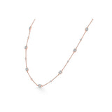 Classic Rosé Luxe Diamond Mosaic Necklace - Zen Diamond India
