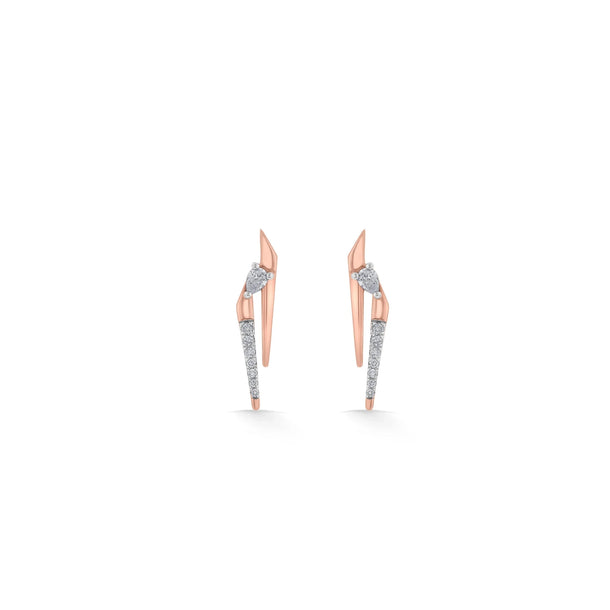 Seven up Abstract earring - Zen Diamond India