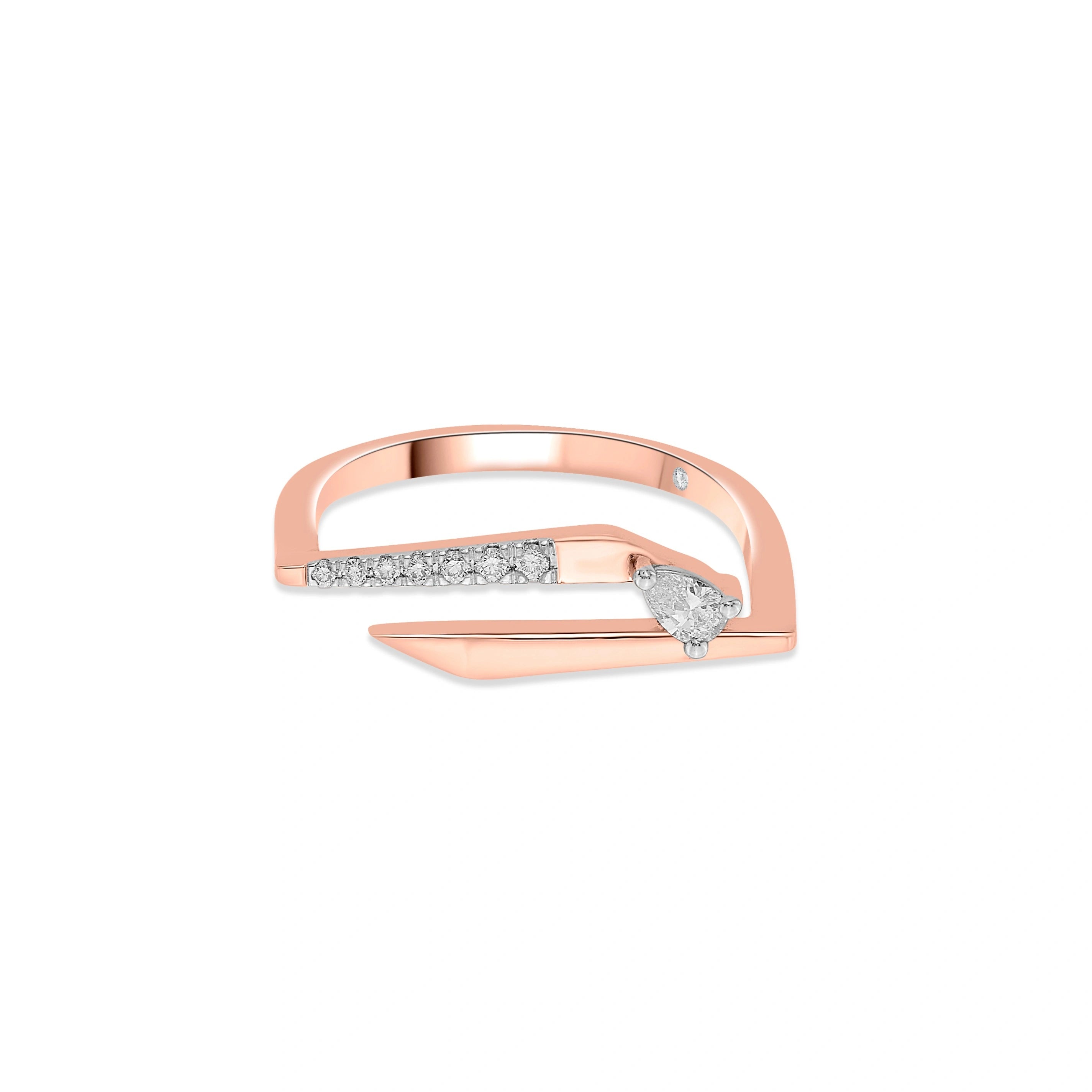 Seven Up Abstract Ring - Zen Diamond India