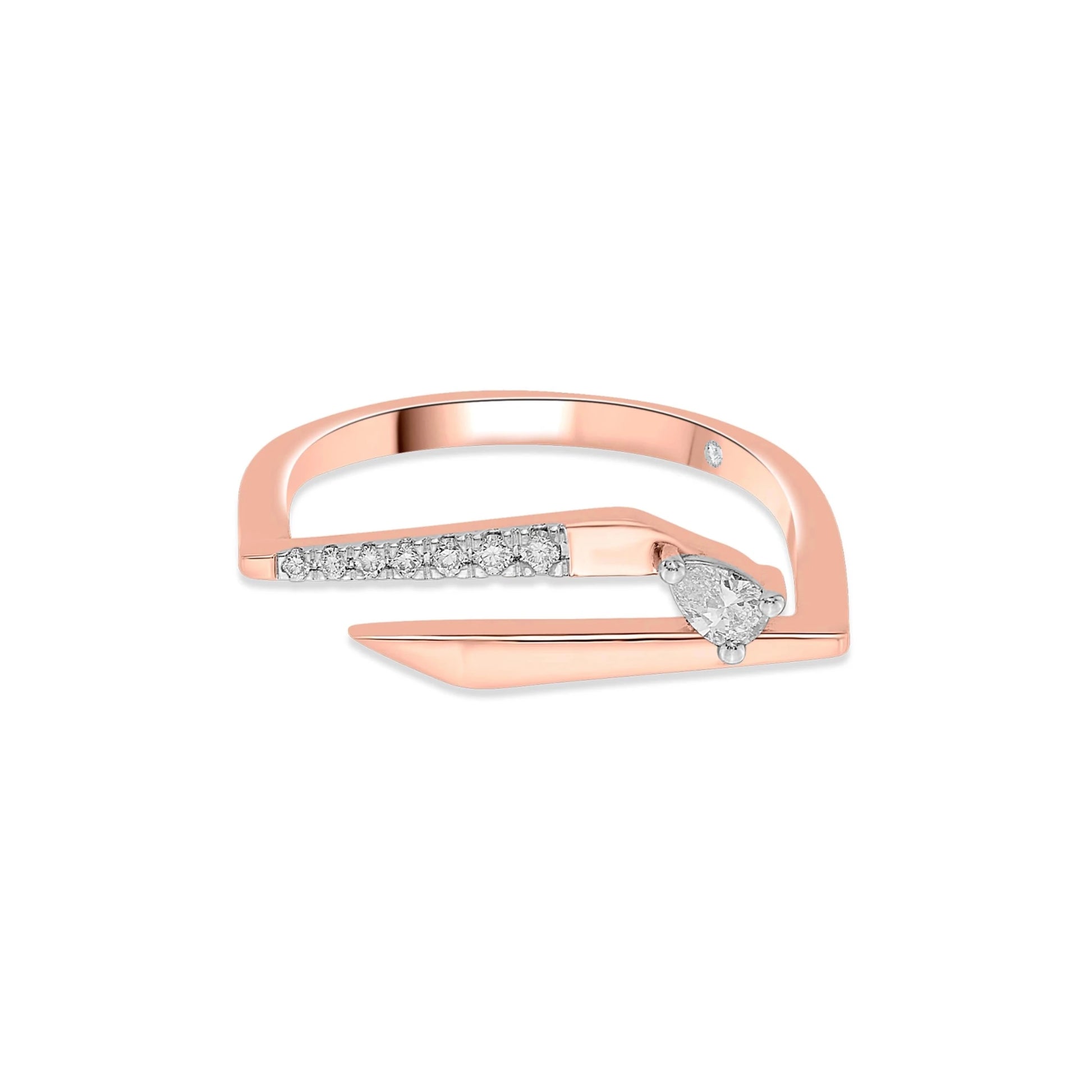Seven Up Abstract Ring - Zen Diamond India
