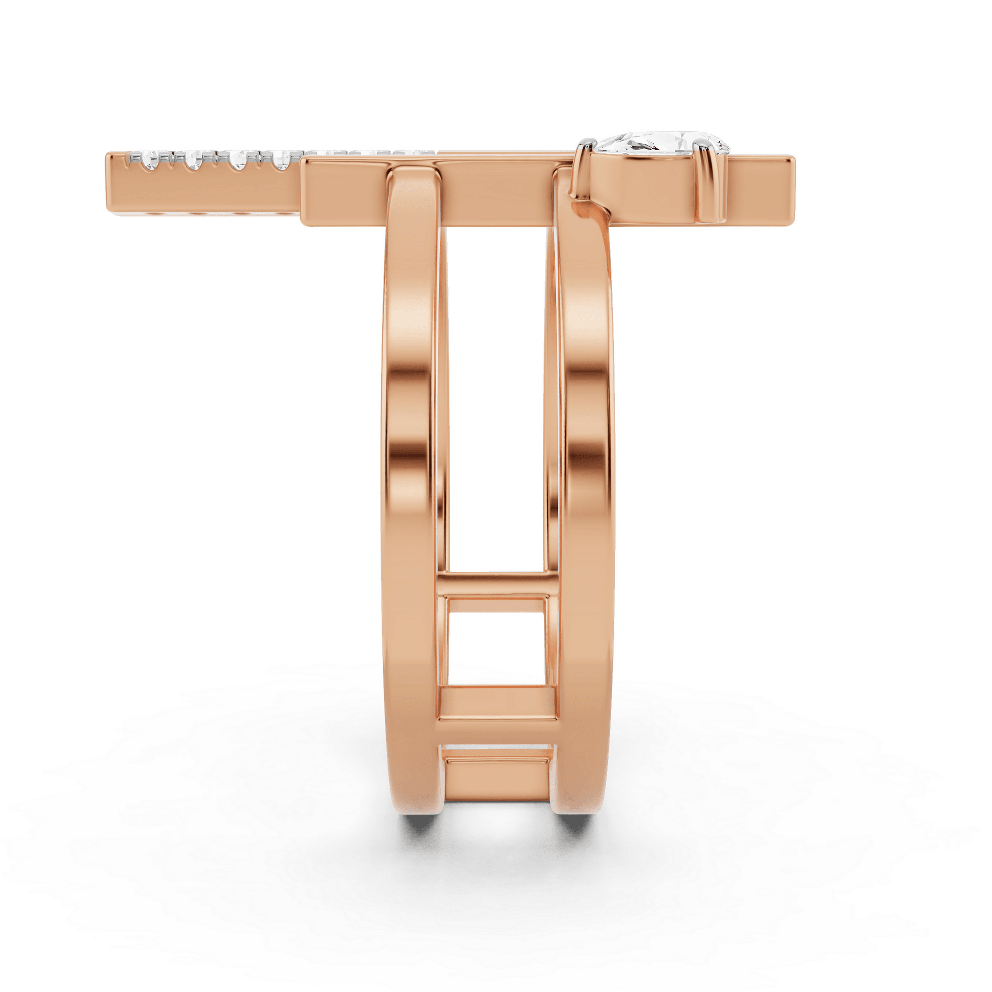 Seven Up Abstract Ring