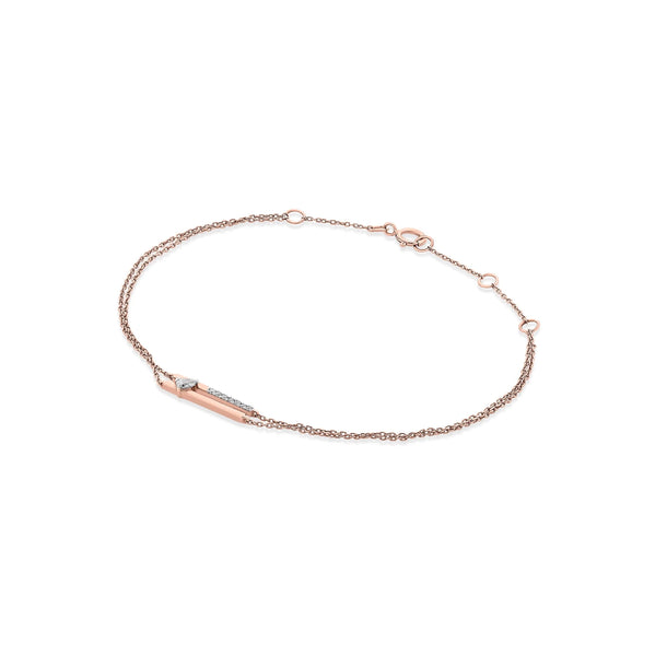 Seven Up Abstract Bar Bracelet - Zen Diamond India