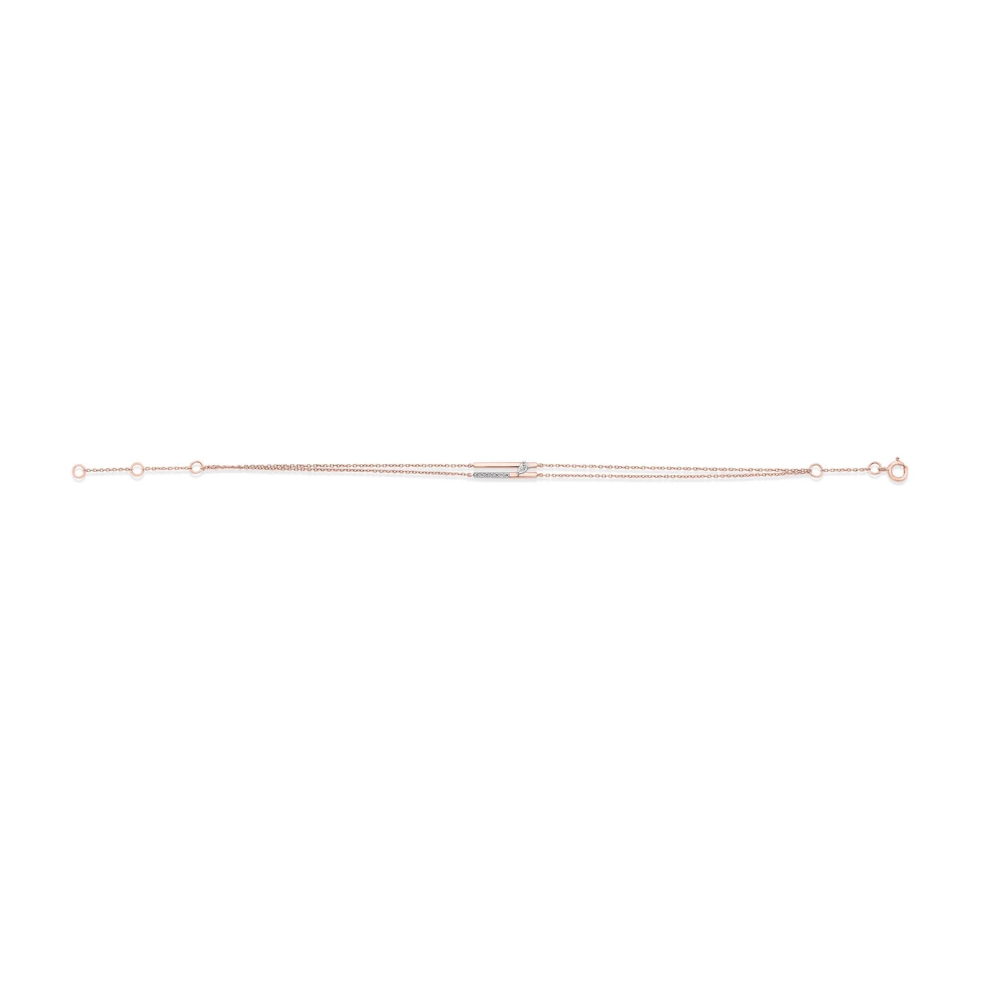 Seven Up Abstract Bar Bracelet - Zen Diamond India