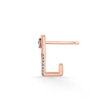 Seven Up Abstract Bar Earrings - Zen Diamond India