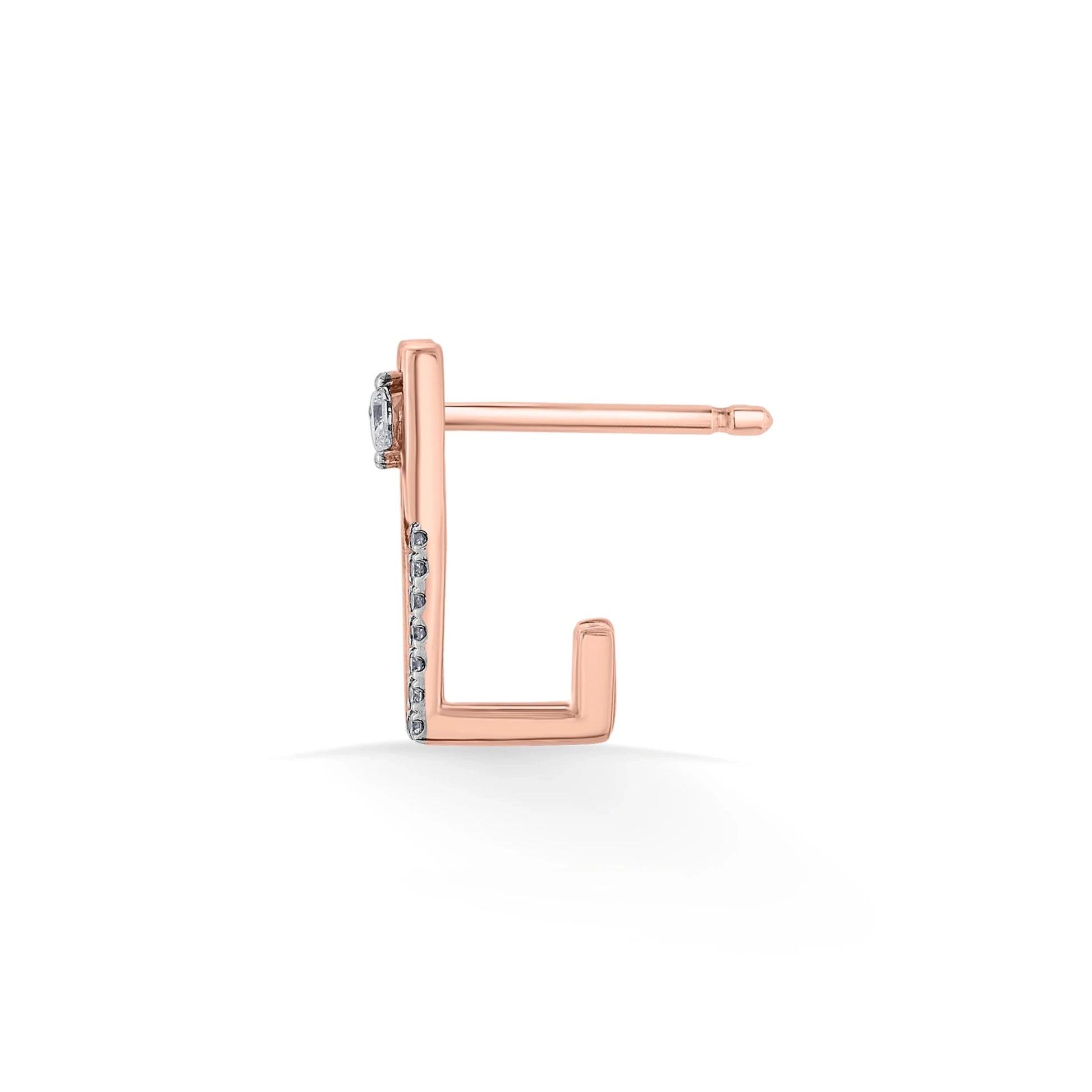 Seven Up Abstract Bar Earrings - Zen Diamond India