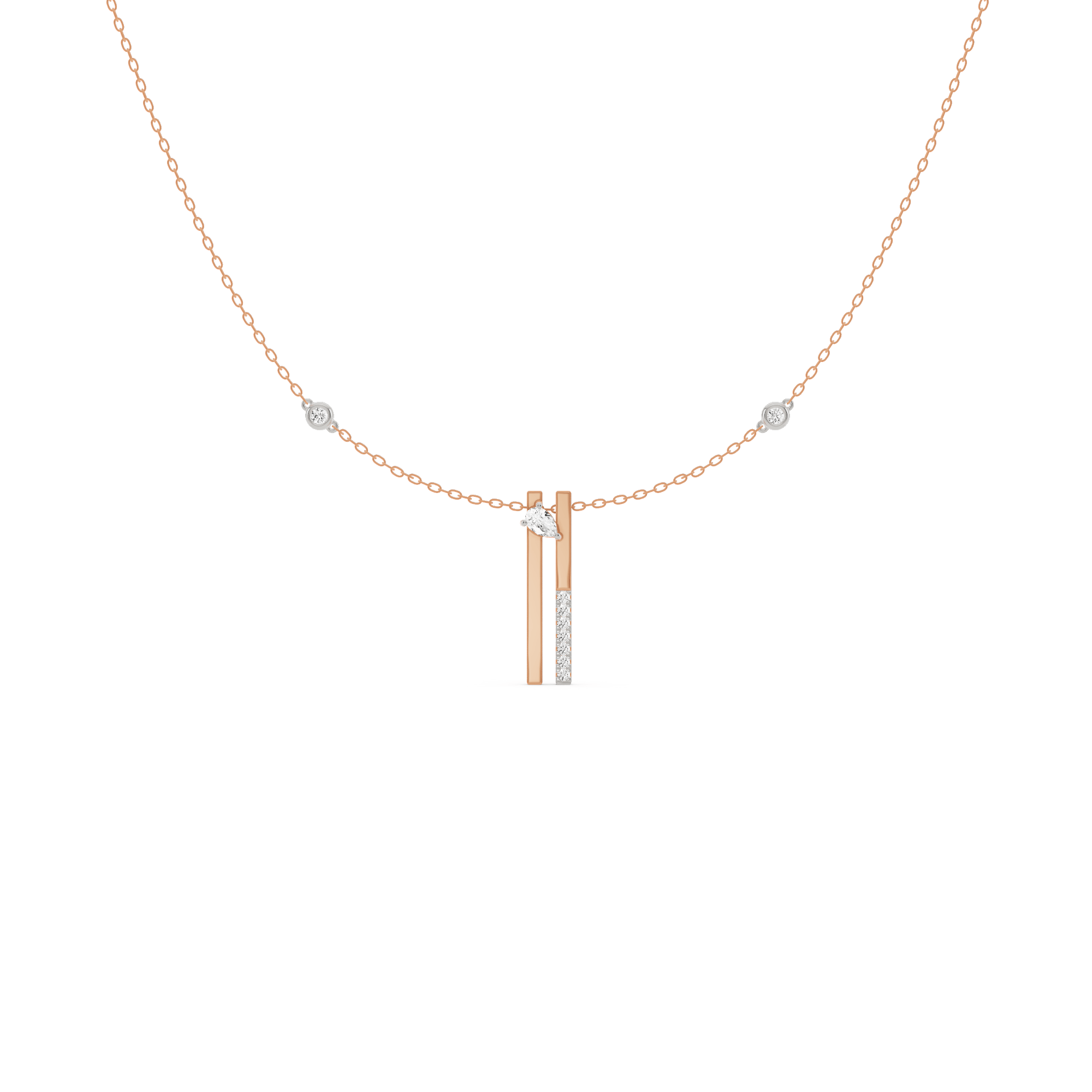 Seven Up Abstract Bar Pendant - Zen Diamond India