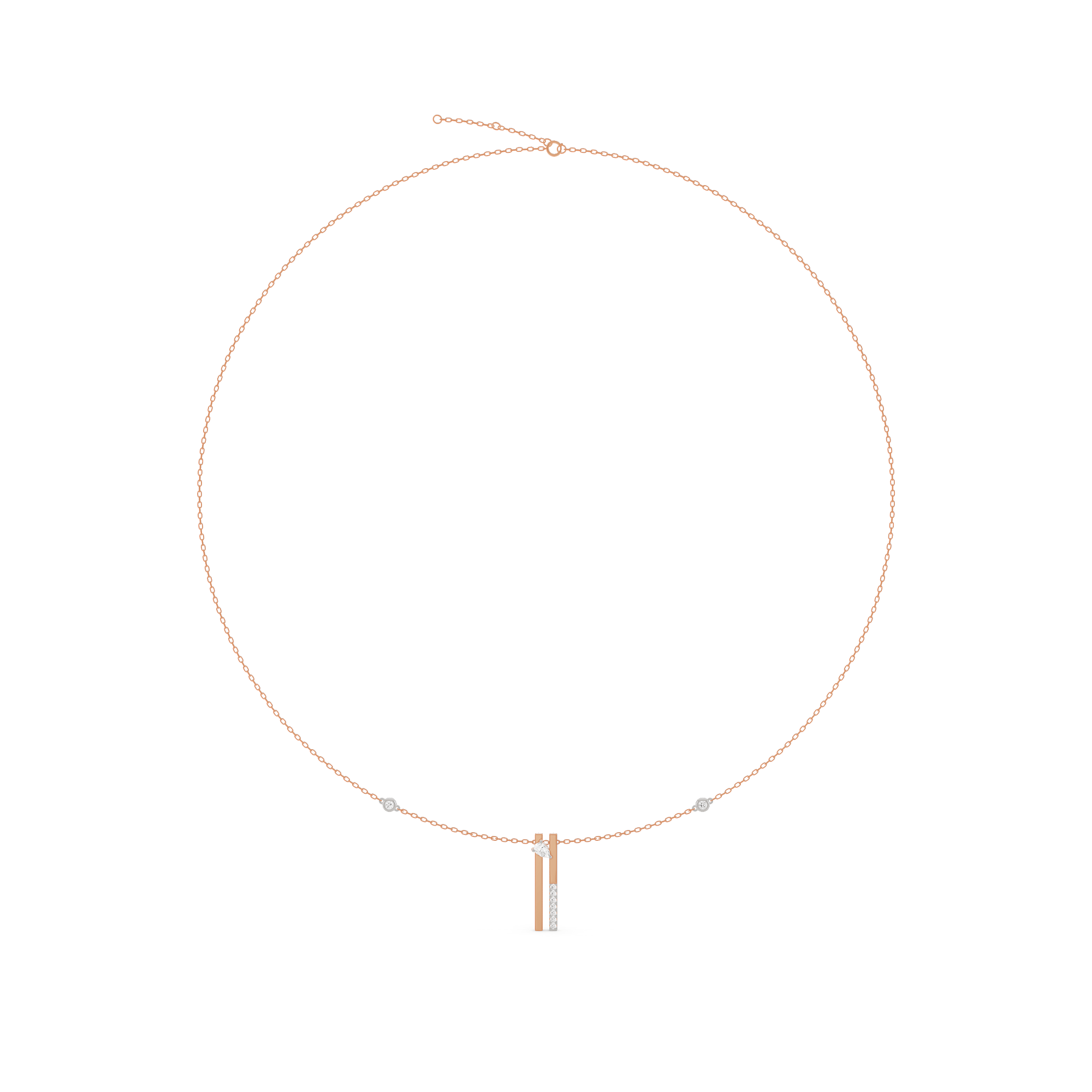 Seven Up Abstract Bar Pendant - Zen Diamond India
