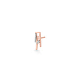 Seven Up Abstract Tri Bar Earring - Zen Diamond India