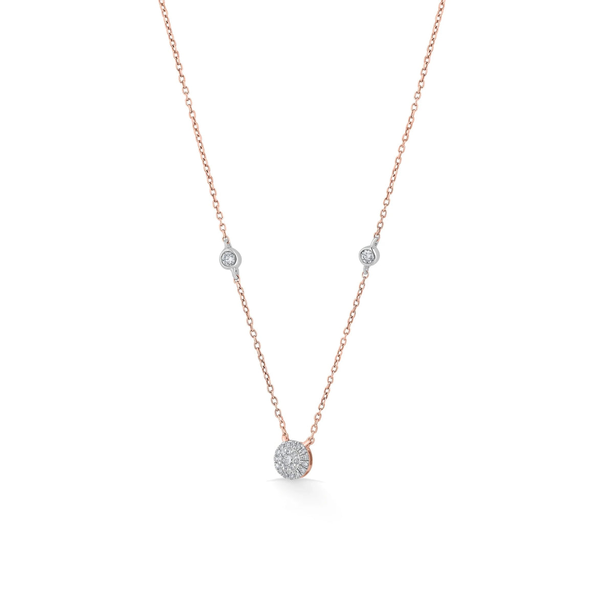 Deck Up Celestial Spark Round Diamond Pendant - Zen Diamond India