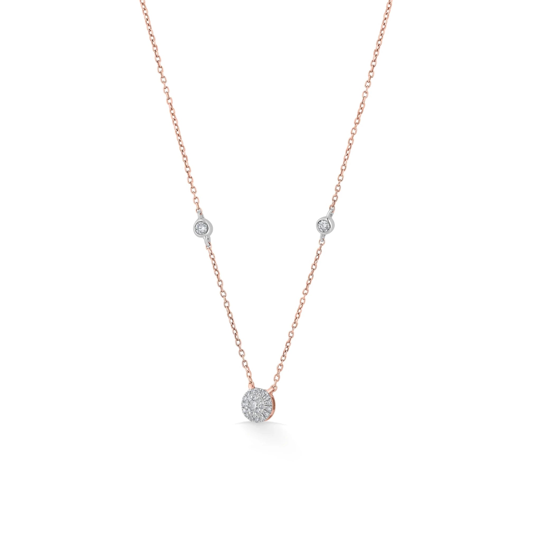 Deck Up Celestial Spark Round Diamond Pendant - Zen Diamond India