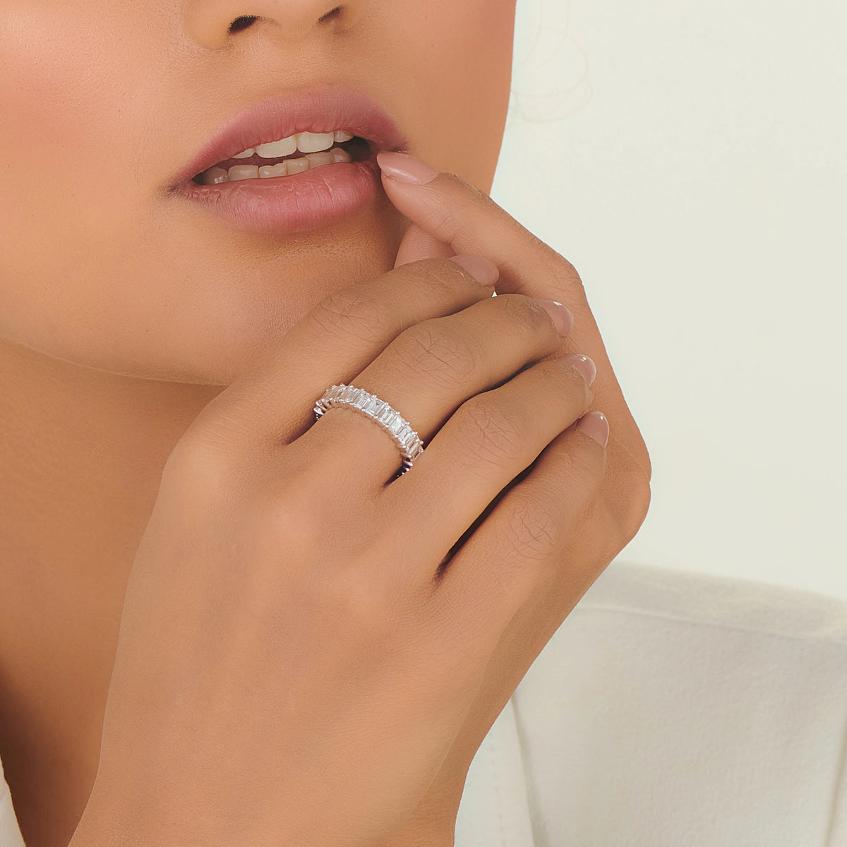 Solitaire Infinity Luxe Spark Ring - Zen Diamond India