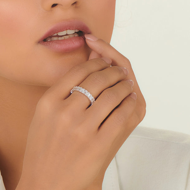 Solitaire Infinity Luxe Spark Ring - Zen Diamond India