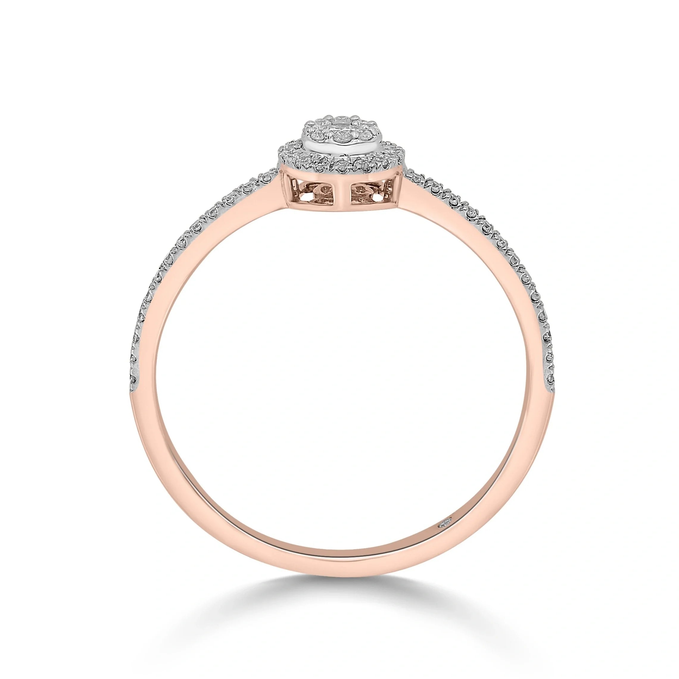 Celestial Halo Glam Ring - Zen Diamond India