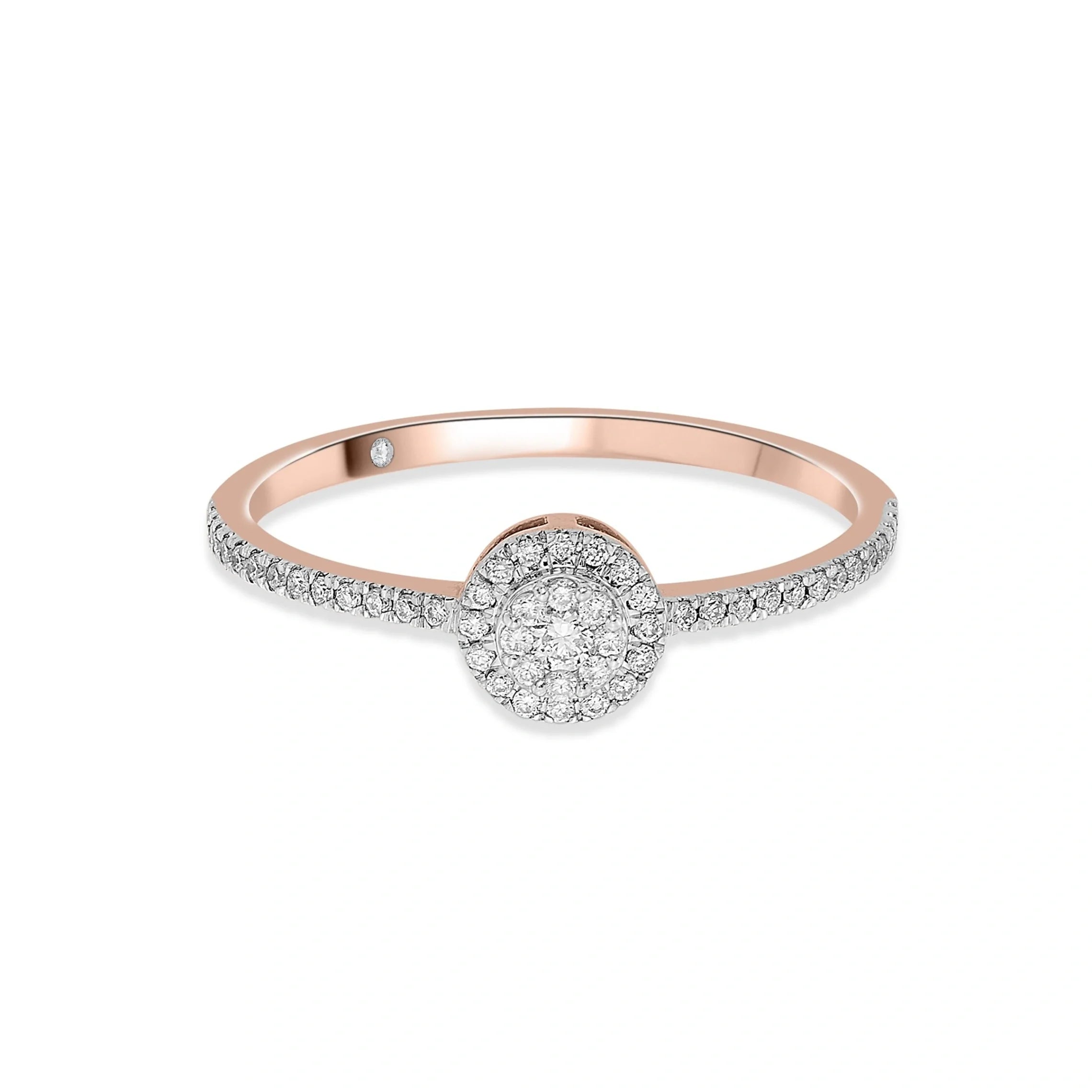 Celestial Halo Glam Ring - Zen Diamond India