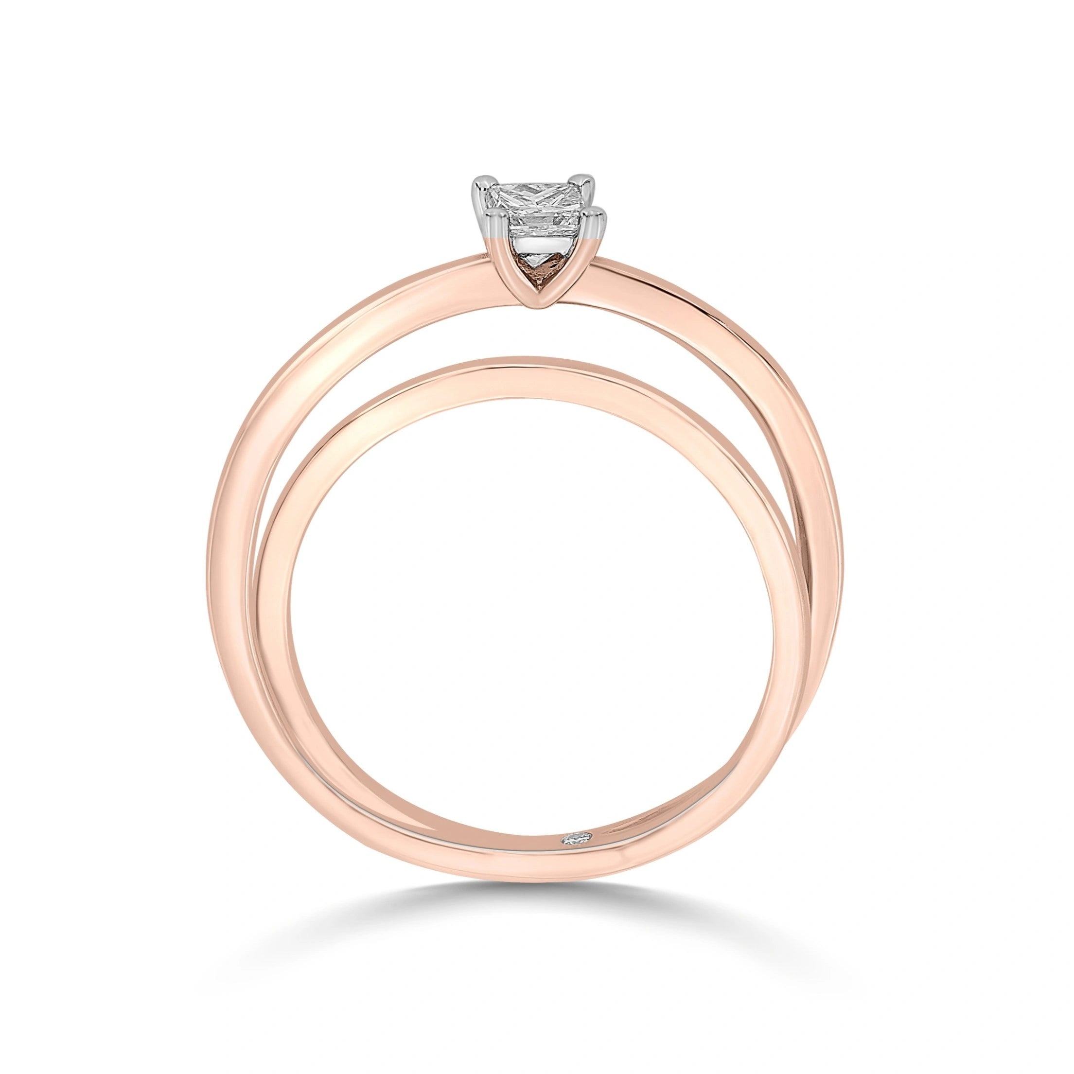 Zen Pirlanata Squared Infinity Ring - Zen Diamond India