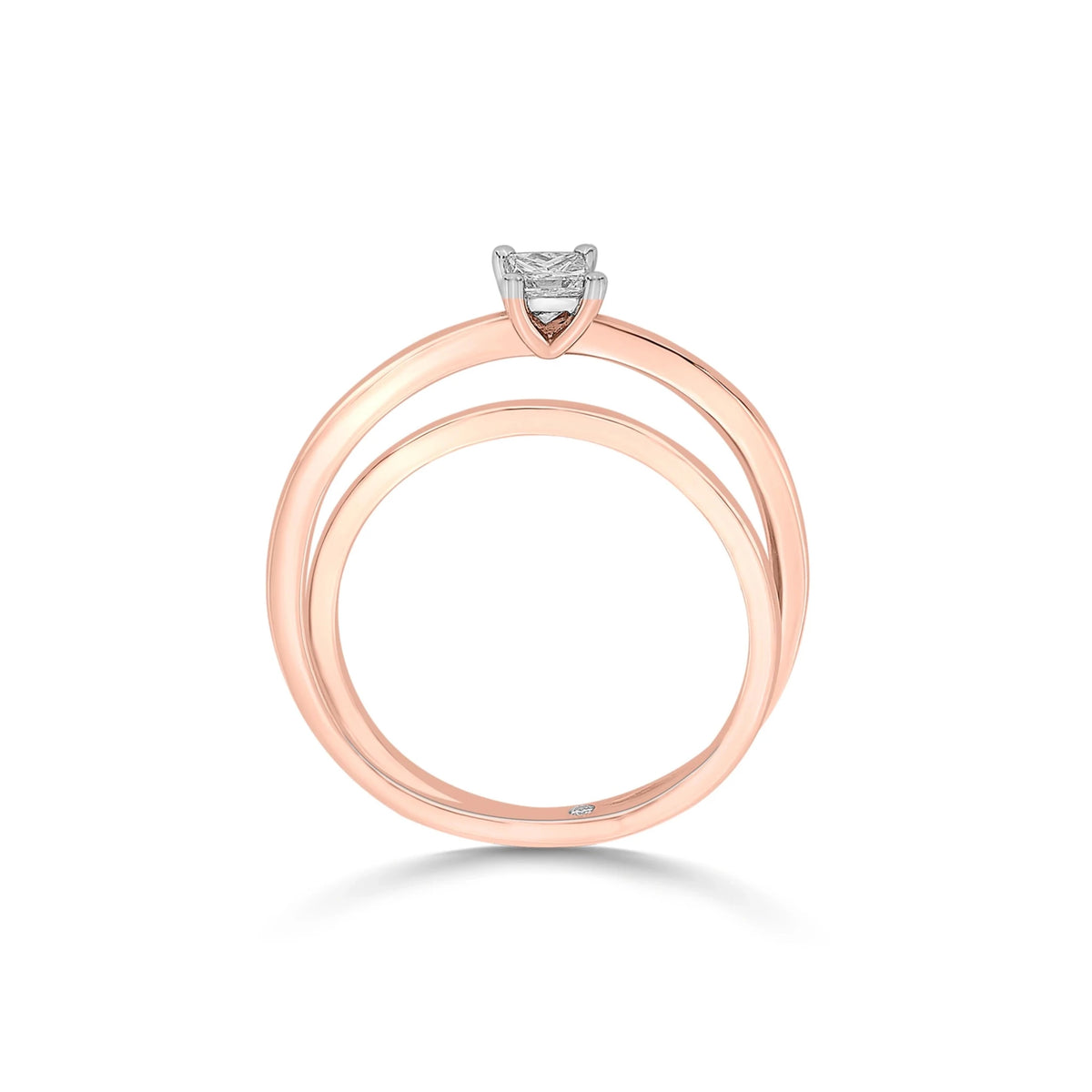 Solitaire Squared Infinity Ring - Zen Diamond India