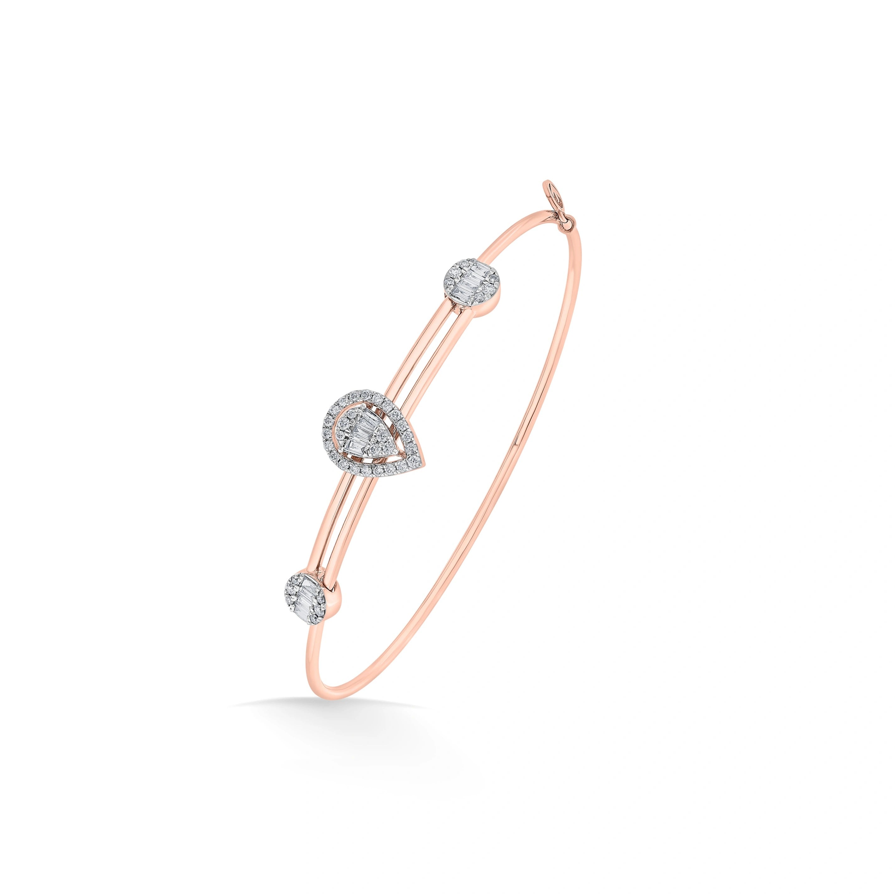 Trinity Diamond Orbit Bracelet - Zen Diamond India