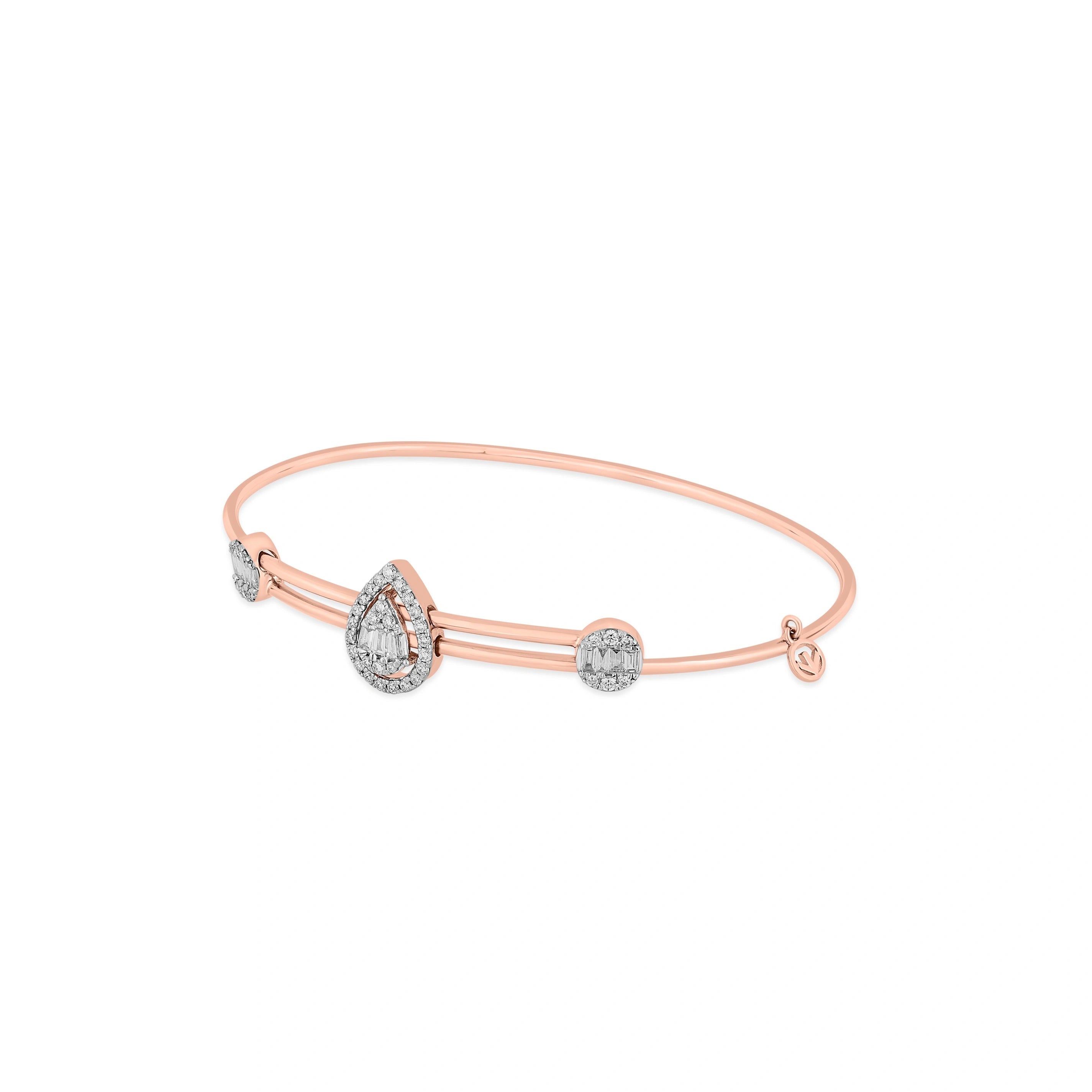 Trinity Diamond Orbit Bracelet - Zen Diamond India