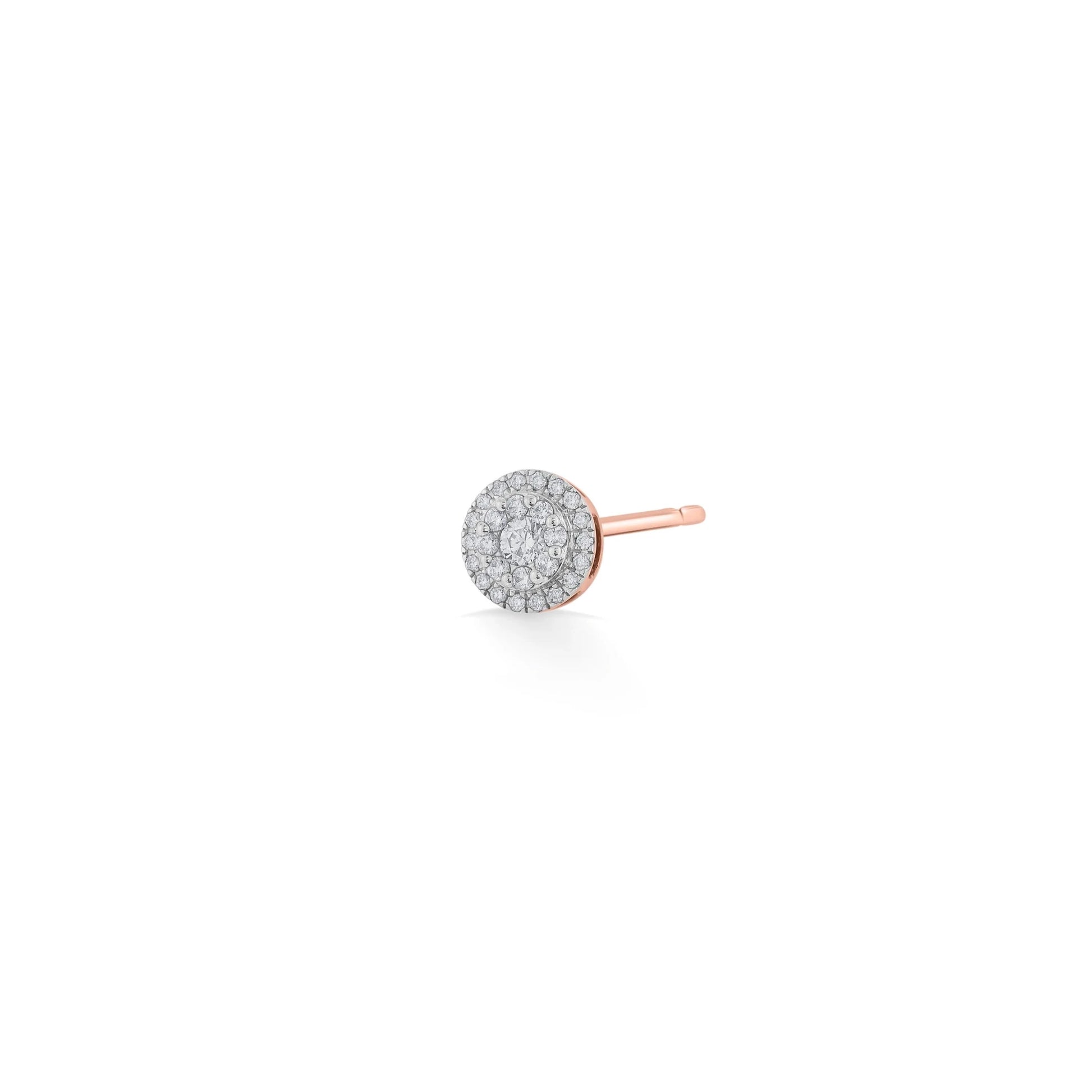 Deck Up Luminous Halo Studs - Zen Diamond India