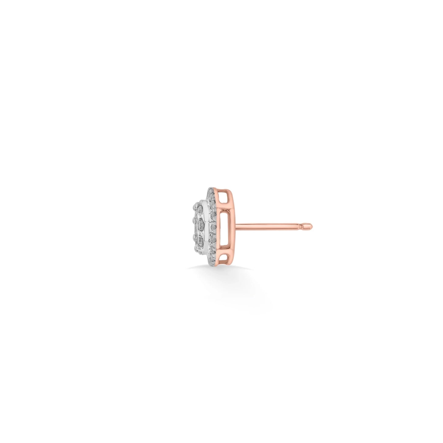 Deck Up Luminous Halo Studs - Zen Diamond India