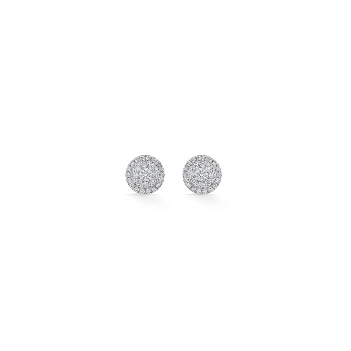 Deck Up Luminous Halo Studs - Zen Diamond India
